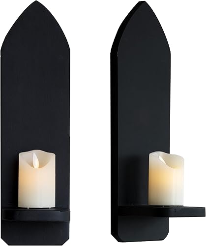 IRISVITA Candelabros góticos apliques de pared para pared decoración medieval decoración de granja de montaje en pared decoración gótica