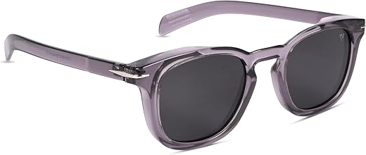 Voyage UV Protected &amp; Polarized Black Square Sunglasses for Men &amp; Women (22002MG4191)