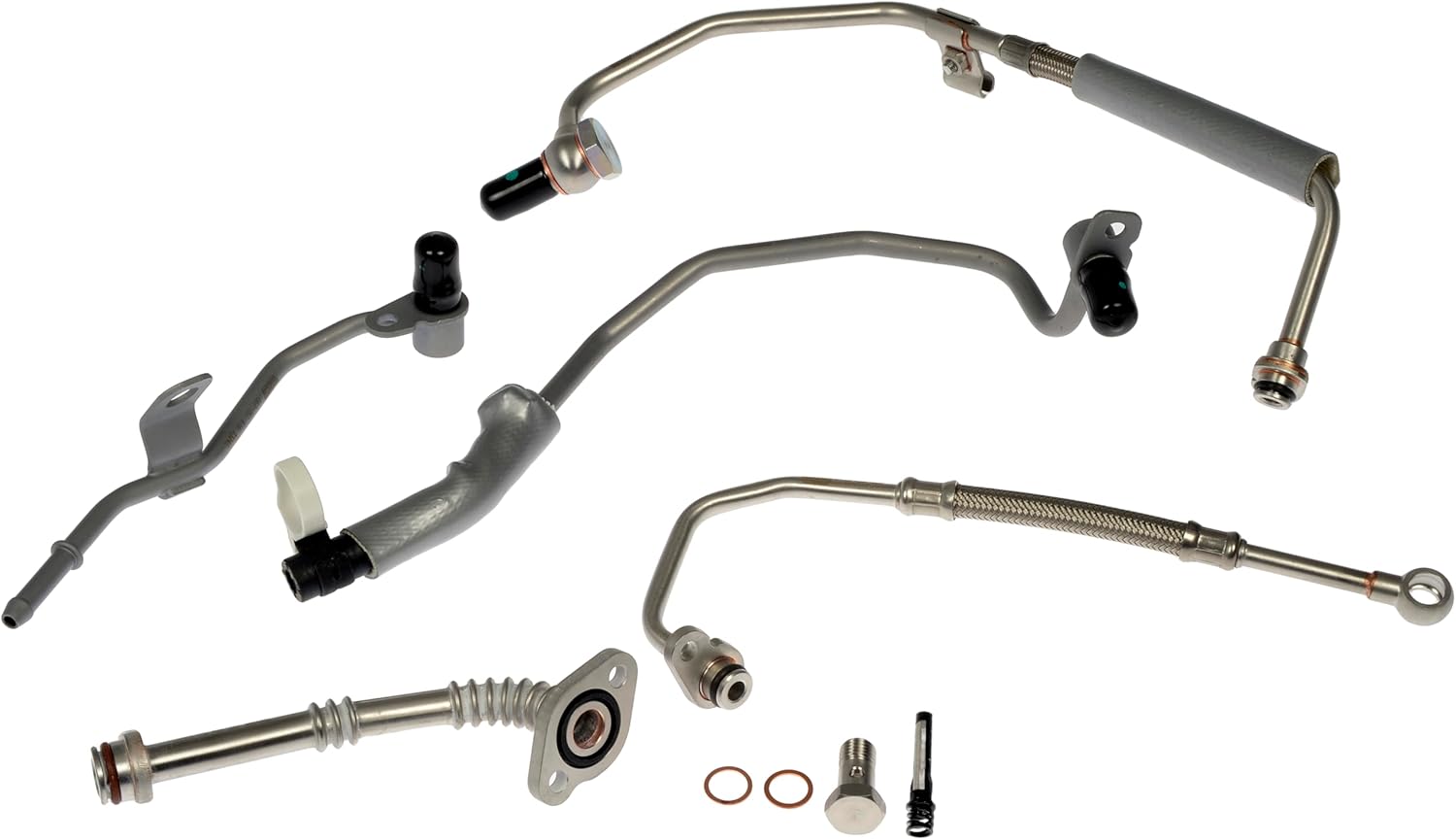 Dorman 667-827 Turbocharger Coolant and Oil Supply/Return Line Kit Compatible with Select Ford Models