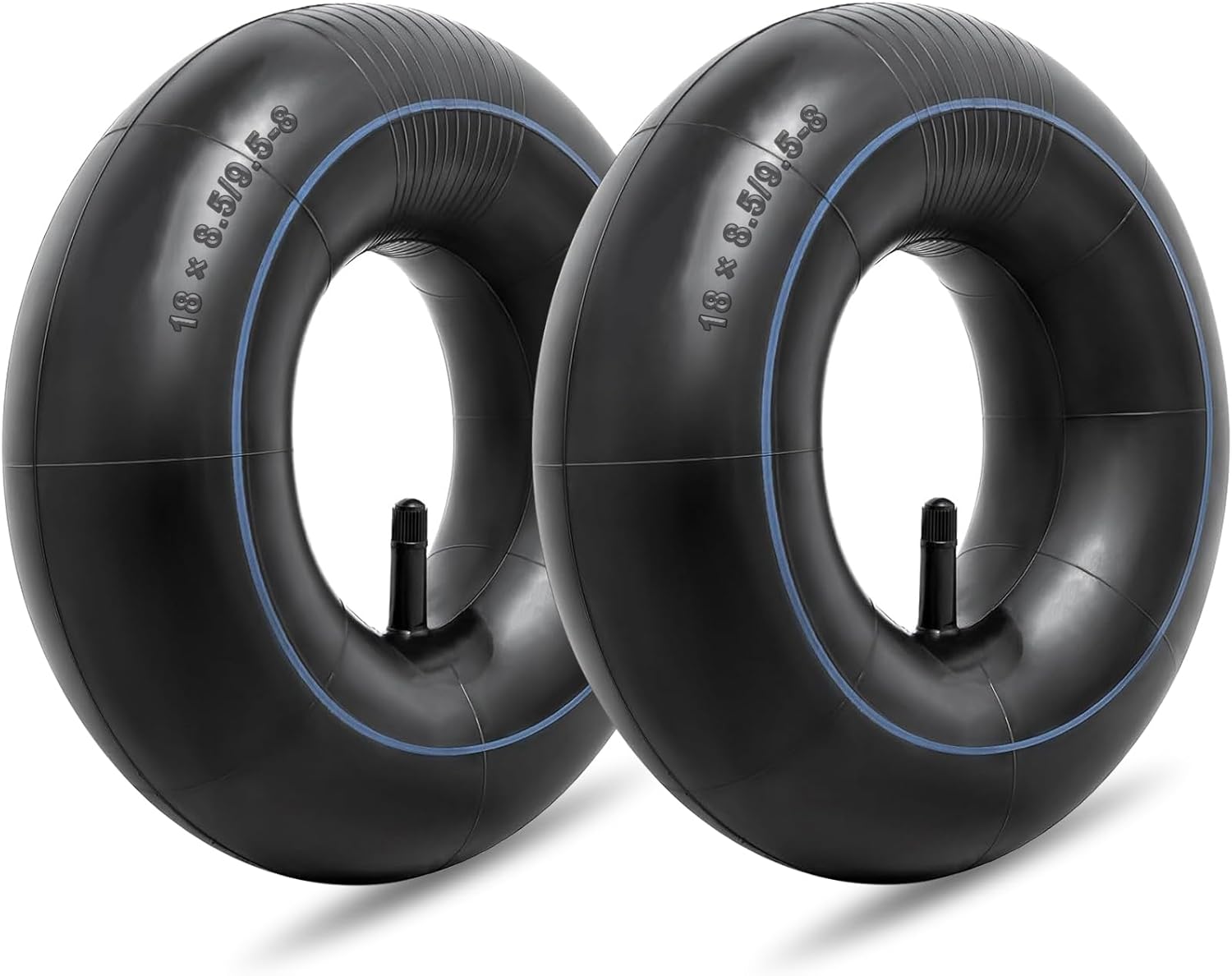 18x8.50-8/18x9.50-8 Inner Tube Replacement for Mowers, Hand Trucks, Wheelbarrows, Carts, Premium Lawn and Garden Inner Tube (2-Pack)