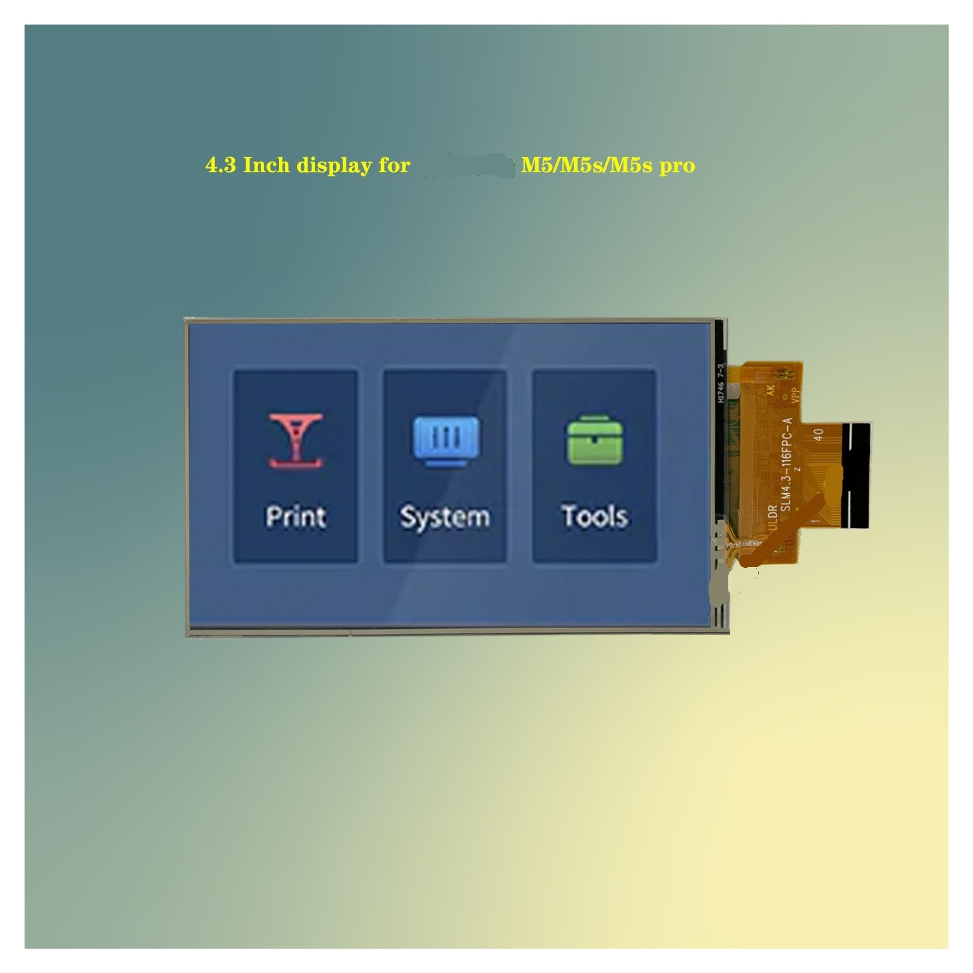 Kompatibel mit Anycubic, M5/M5s 4.3" Touch Screen Kit