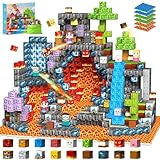 iKidiki 200 Stück Magnetische Bausteine, Spielzeug ab 3 4 5 6 Jahre Jungen Mädchen Magnetic Building Blocks Geschenk Junge 3-6 Jahre Kreatives STEM Magnetspiel Ostergeschenke für Kinder