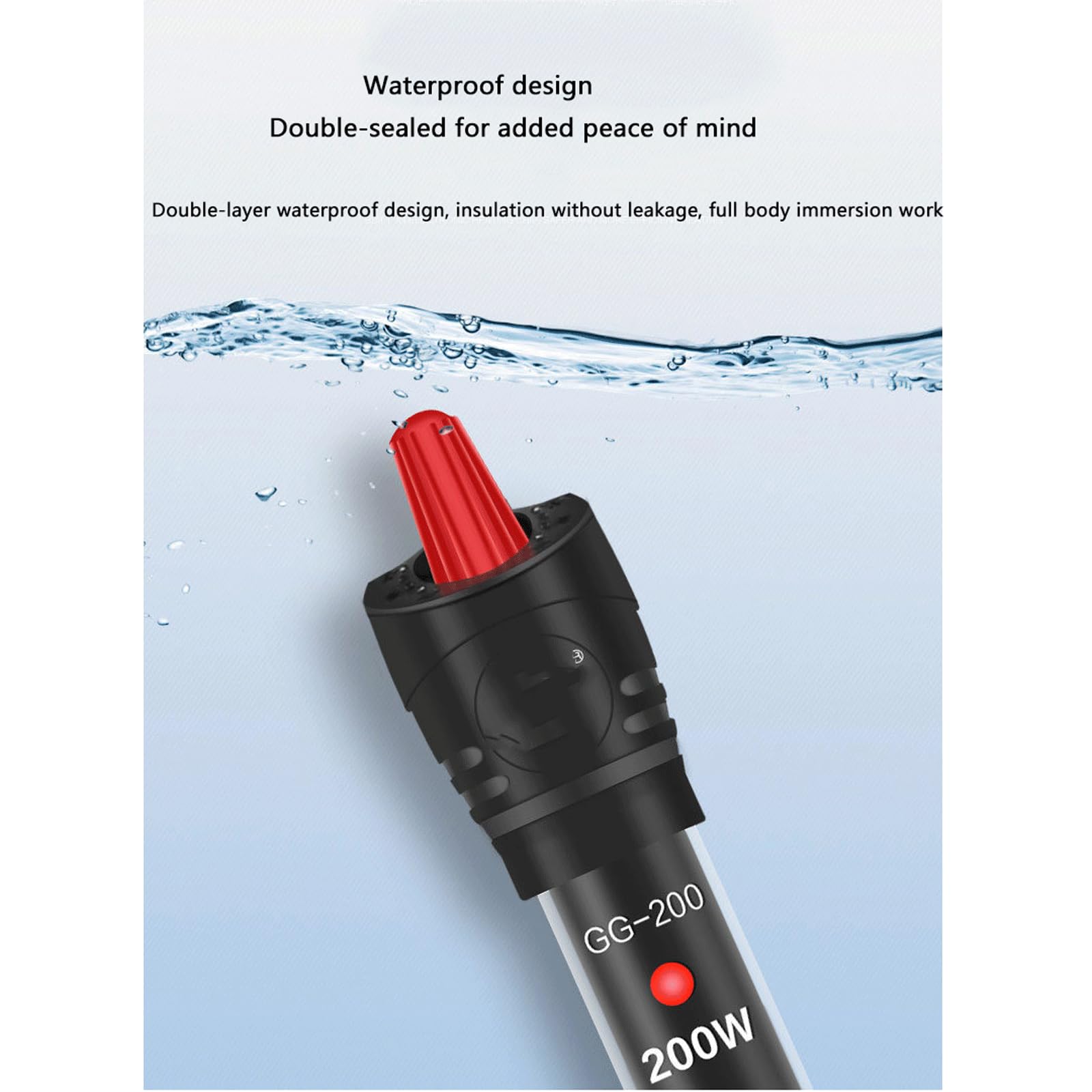 Riscaldatore per Acquario, Asta riscaldante per Acquario, Asta riscaldante Automatica Intelligente a Temperatura costante, a Risparmio energetico, 100 W (200 W)