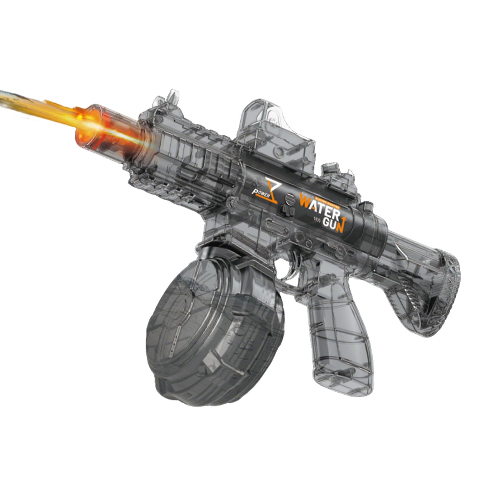 Electric Water Gun For Adults, Automatic Squirt Gun High Pressure Long Range Shooter Water Blaster Pistol Soaker With LED Effects, Summer Playing Watergun For Outdoor Pool Yard