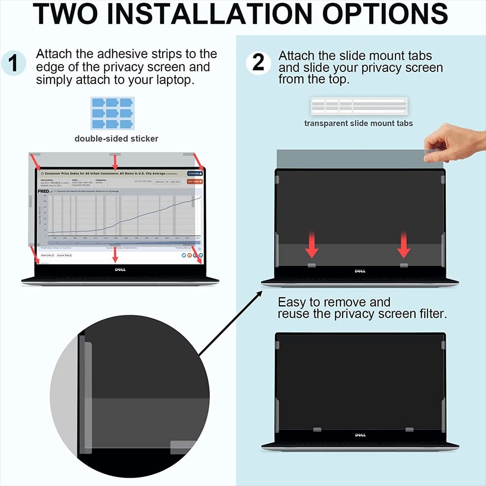 Filtro Privacy per PC Monitor 25.0 Pollici, 16:9 - Filtro Schermo/Pellicola di Protezione