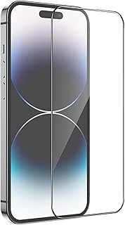 شاشة حماية دايموند ارمور من الزجاج المقوى عالي الدقة HD لموبايل آيفون 15 برو ماكس من بوروفون، شفاف BF6