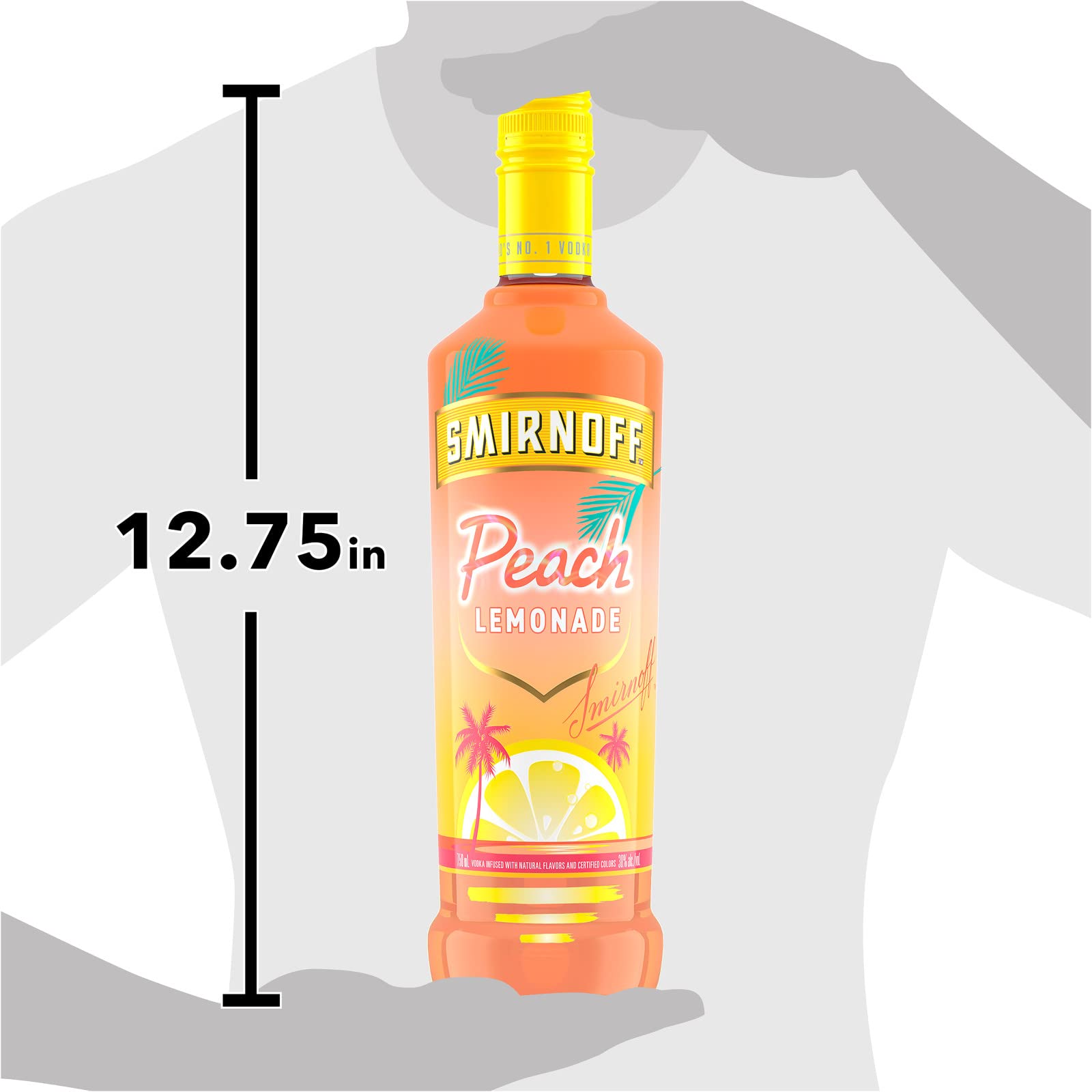 Amazon.com: SMIRNOFF Limonada de melocotón (vodka infundida con