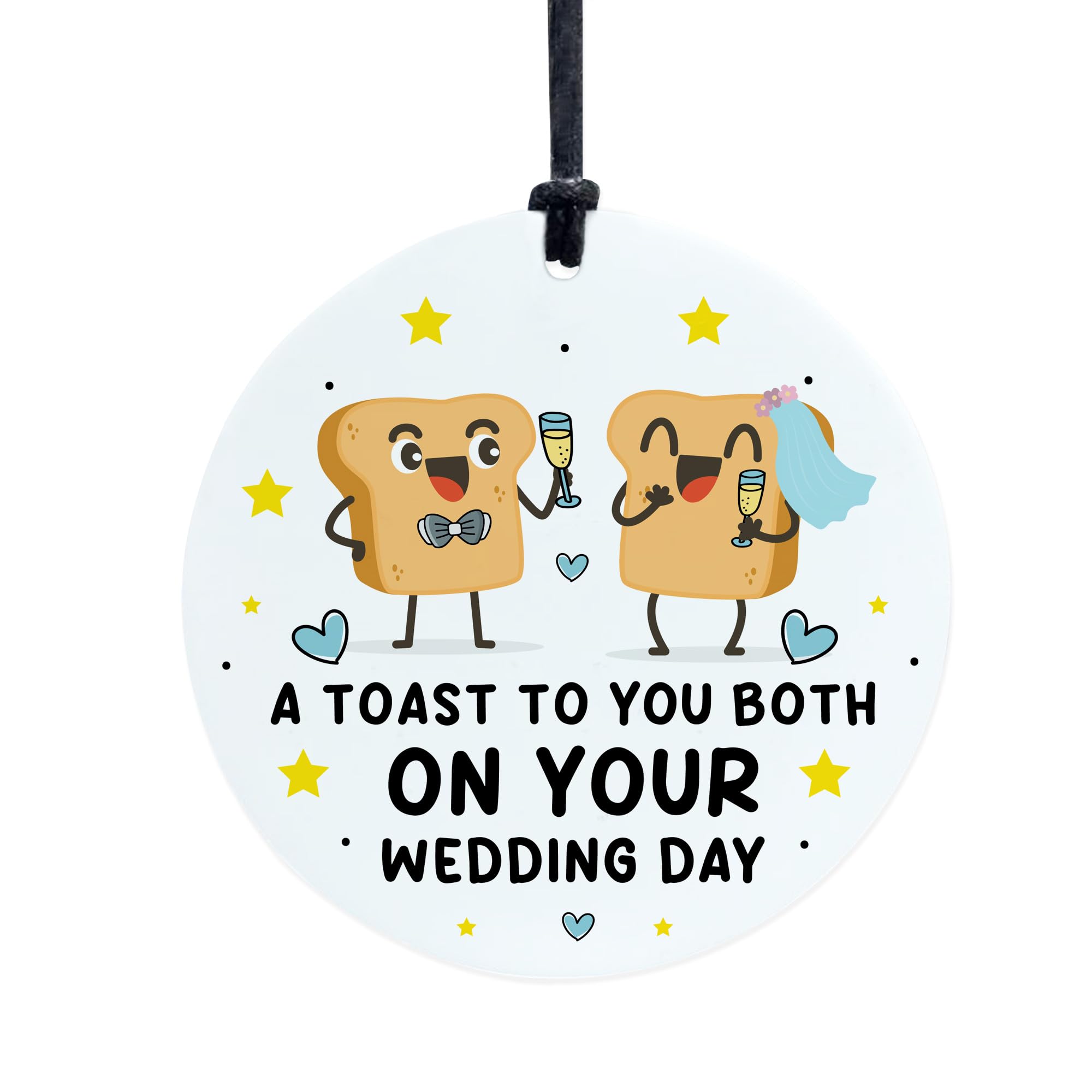 Red Ocean Funny Wedding Day Gift For Couple Toast To You On Your Wedding Day Novelty Gift For Mr And Mrs Newly Weds Present Good Luck Keepsake