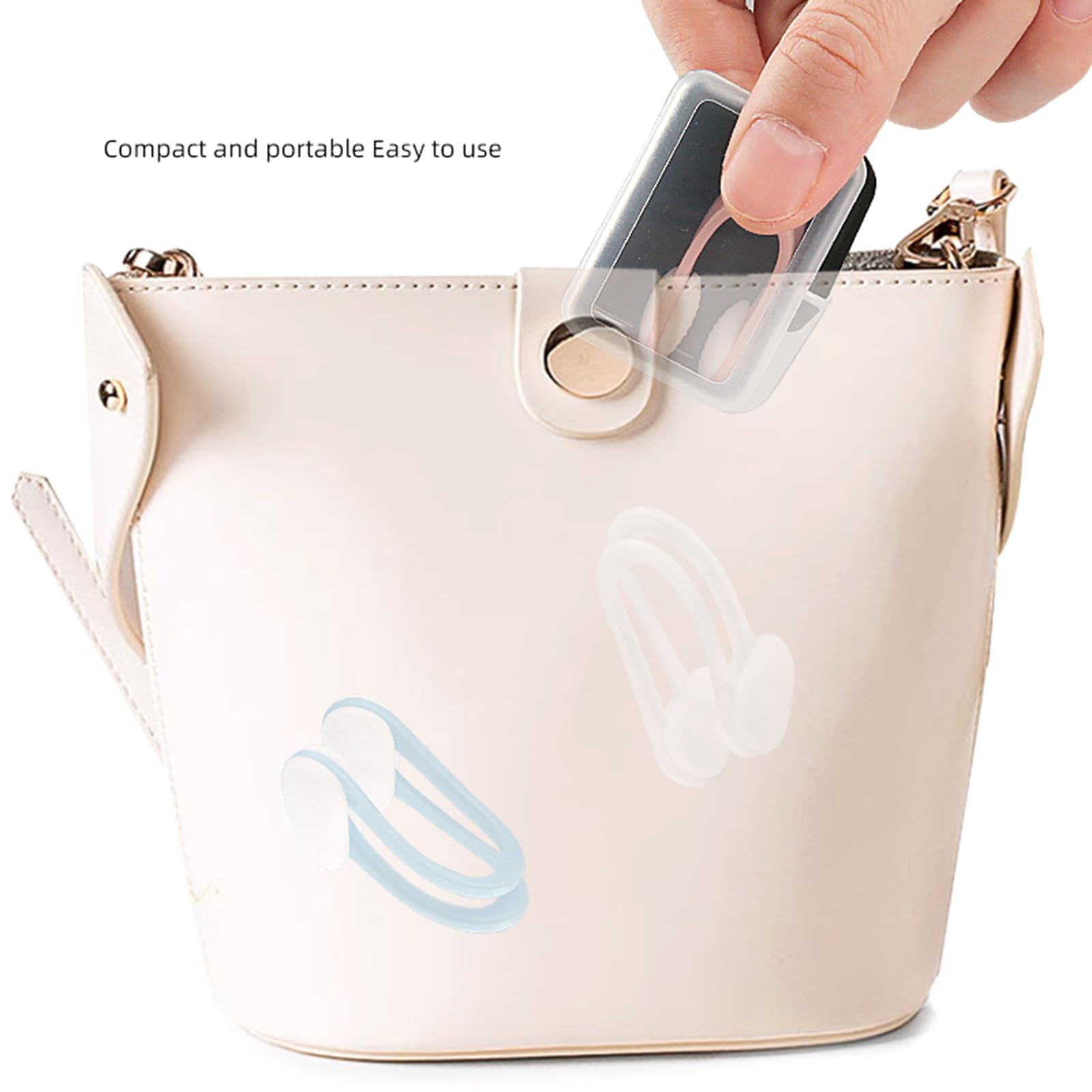 Schwimm-Nasenklammern, Trainings-Schwimmschutz für Erwachsene und Kinder, Schwimmzubehör, Silikon-Nasenstöpsel mit Tragetasche, Nasenklammer