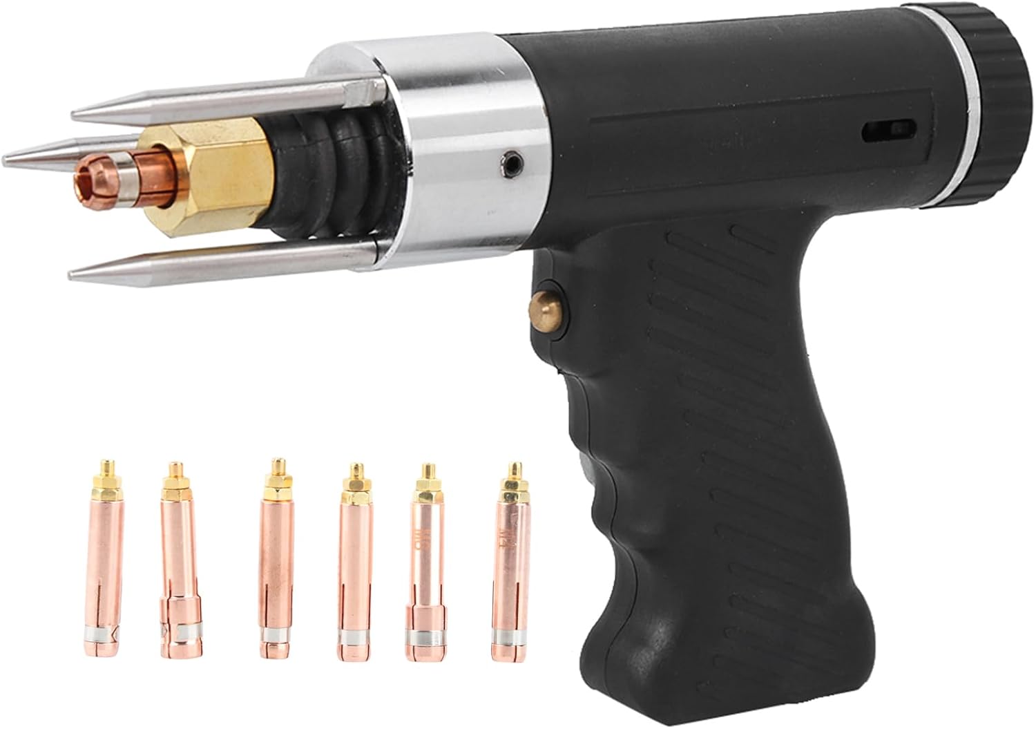 Capacitor Discharge (CD) Stud Welding Gun,Welding Gun Arc Welding Accessories Arc Welding Equipment Stud Welding Gun Spot Welding Torch with 6pcs M3 to M10 Collet