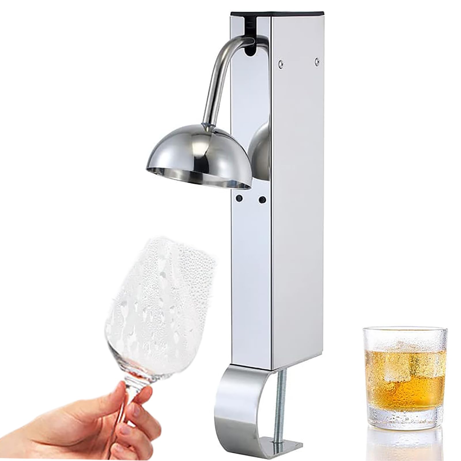 Enfriador De Vidrio, Congelador De Enfriador De Vidrio De CO2, Enfríe Instantáneamente Sus Vasos En 6 Segundos, Enfríe Botellas De Vino Para Cócteles, Cervezas, Bebidas Mixtas En Bares, Discotecas