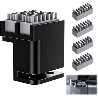 Panda Brush P1/X1 with 4 Silicone Nozzle Brushes for Bambulab P1P/P1S/X1C/X1E 3D Printer Heated Bed Nozzle Cleaning Tool Kit Plug and Play