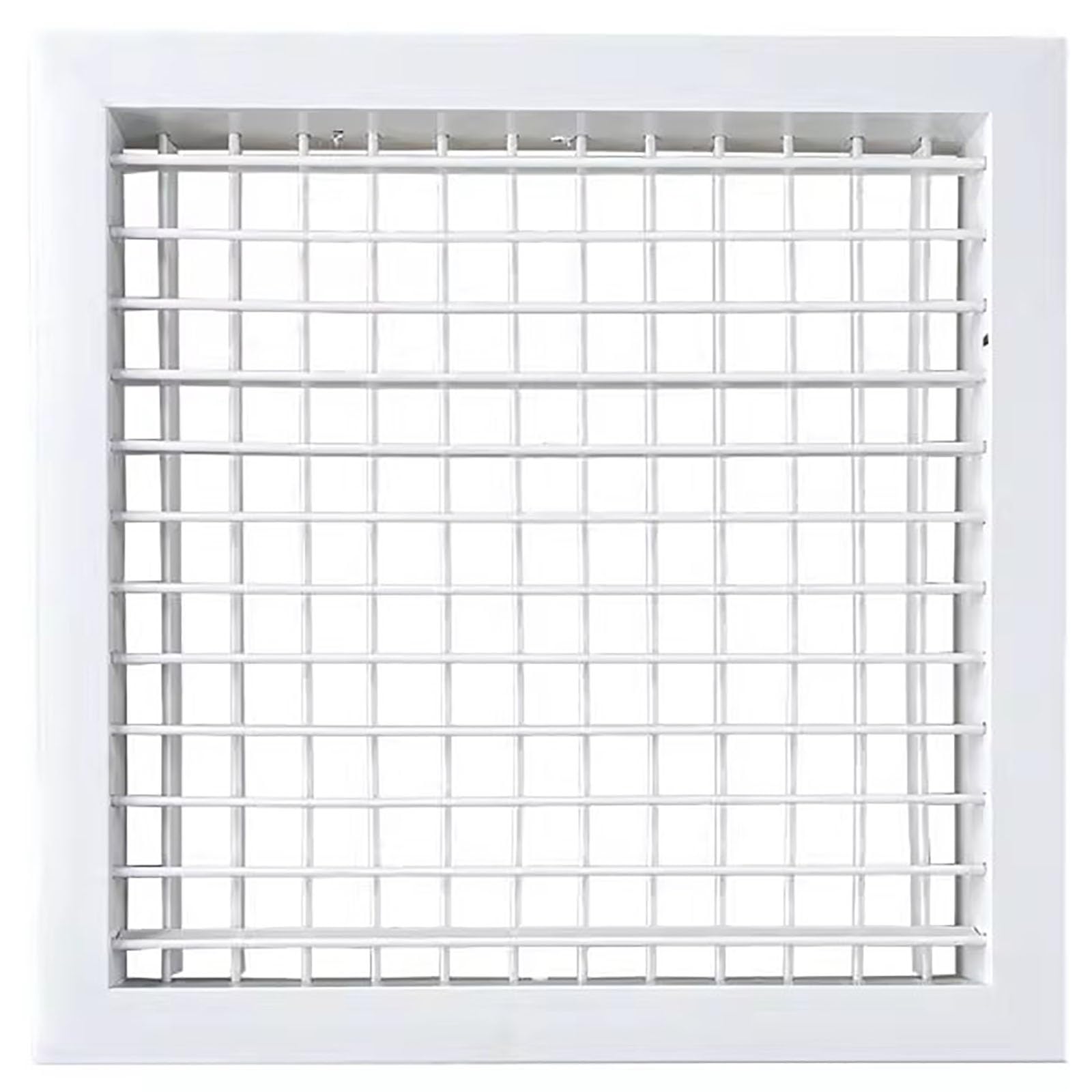 Cubierta de persianas de aluminio con ventilación, 15 20 25 30 35 40 45 50 60 cm cubierta de rejilla cuadrada con palas ajustables (400 x 400 mm)(400 x 400 mm (15 3/4 x 15 3/4 in))