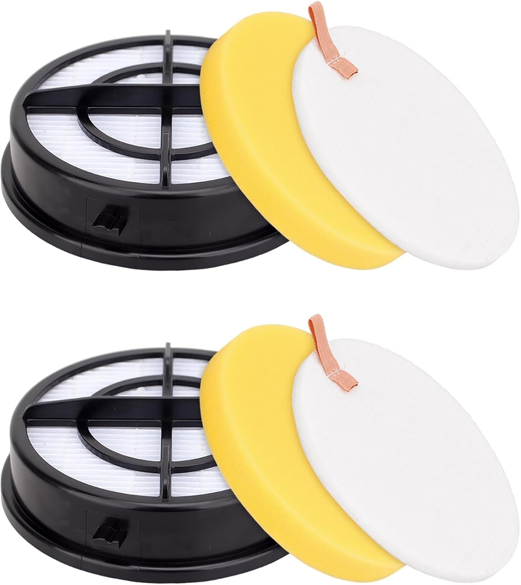 16871 1650 Filter Replacement Compatible with Bissell Pet Hair Eraser Upright Vacuum - Replacements Model 27909 1650 1650A 2281 2475 2790 2817 Part 1608861 1608860-2 + 2 + 2 Pack