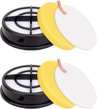 16871 1650 Filter Replacement Compatible with Bissell Pet Hair Eraser Upright Vacuum - Replacements Model 27909 1650 1650A 2281 2475 2790 2817 Part 1608861 1608860-2 + 2 + 2 Pack