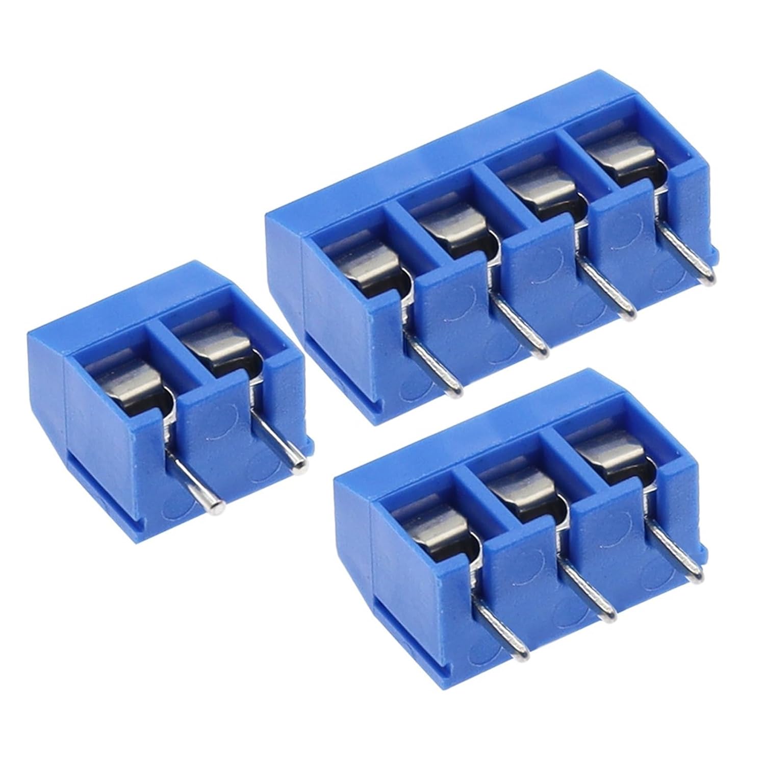 KF301-5.0MM 2P KF301-3P Pitch 5.0mm Straight Pin 2P 3P 4P Screw PCB Terminal Block Connector Blue 1Pcs(KF301 3Pin)