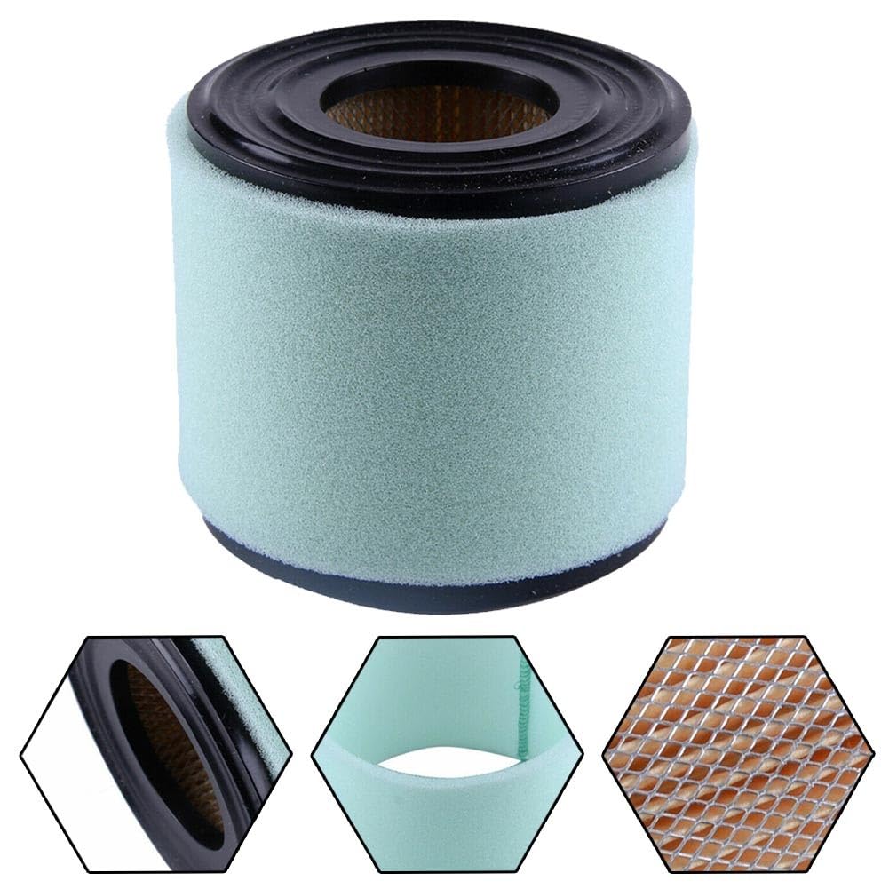 Filtro de aire con prefiltro 390930 393957S 393957 compatible con motor 170400, repuesto para cortacésped y jardinería, negro y verde claro