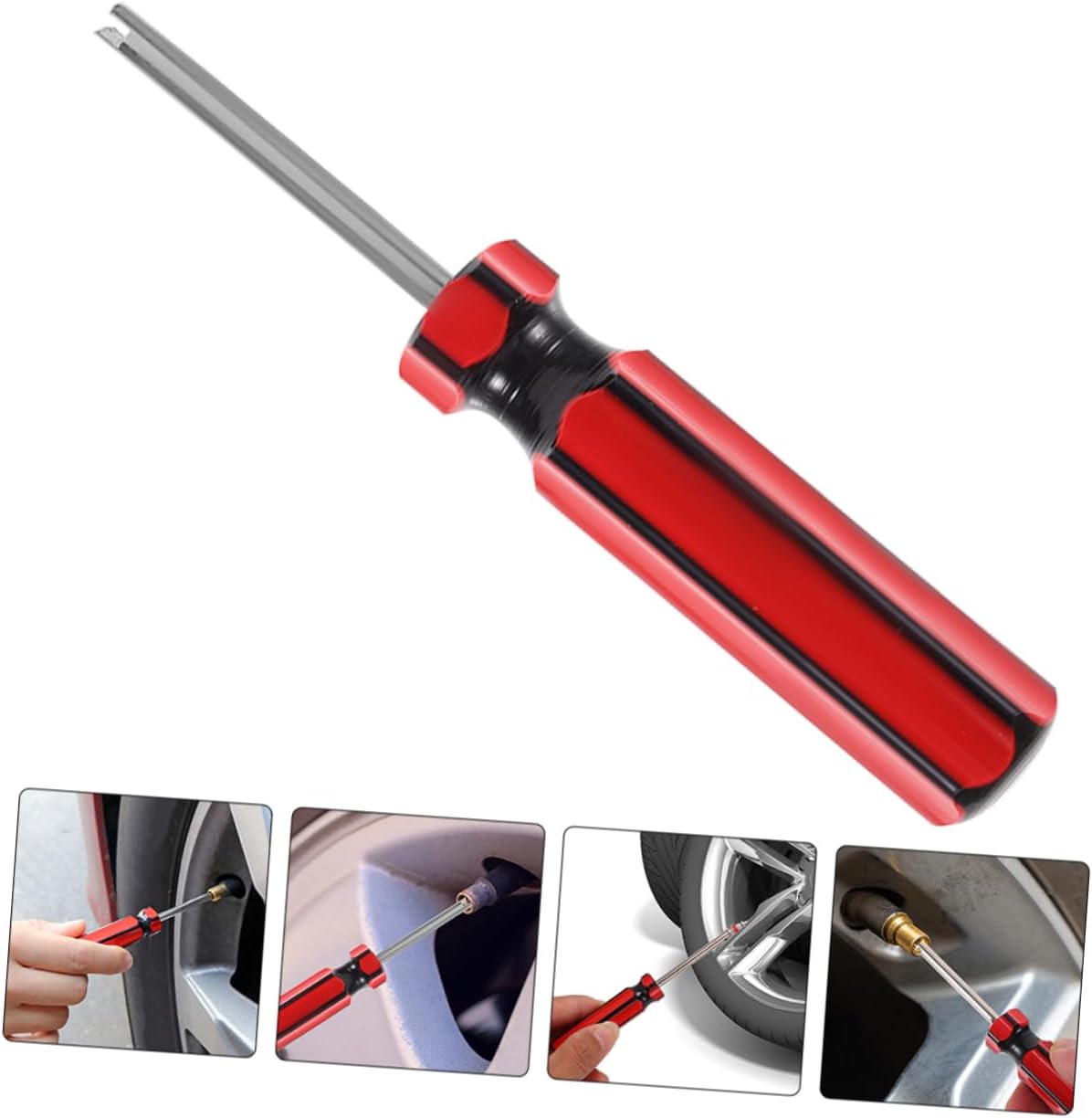 ULTECHNOVO 6pcs Valve Core Installation Tool Kit Car Tire Valve Stem Remover Professional Automotive Installation Tool