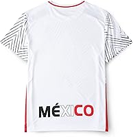 Vista 4 de Camiseta de fútbol nacional de México que absorbe la humedad, unisex, para fútbol mexicano