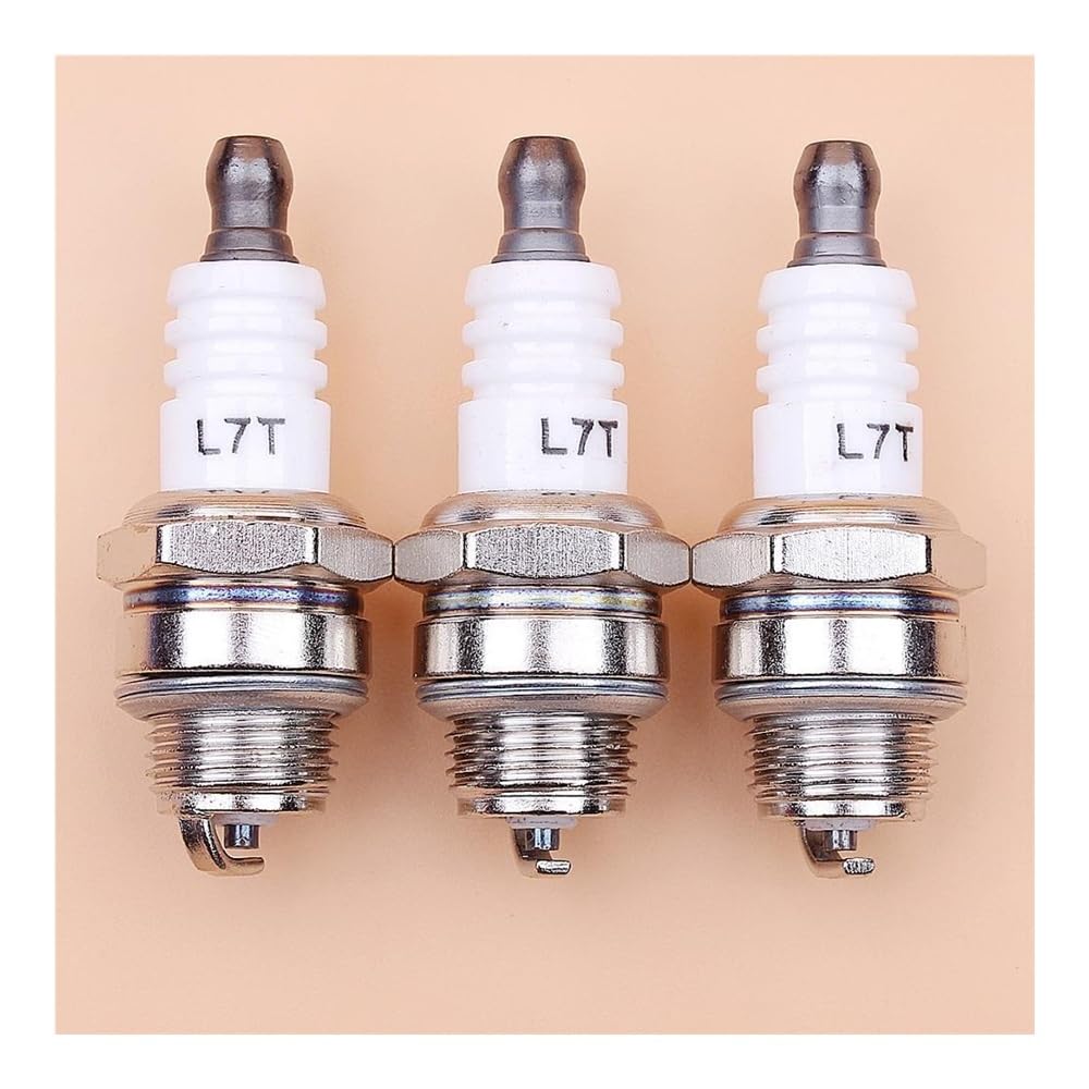 Lot de 3 Bougies d'allumage for tronçonneuse, souffleur et débroussailleuse à 2 Temps
