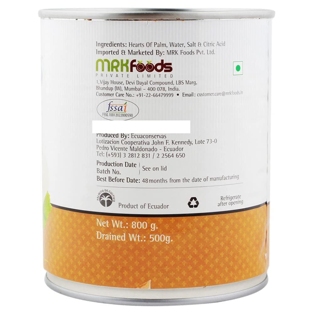 Freshos Hearts of Palm, 800 g, White & Brown, Medium 3