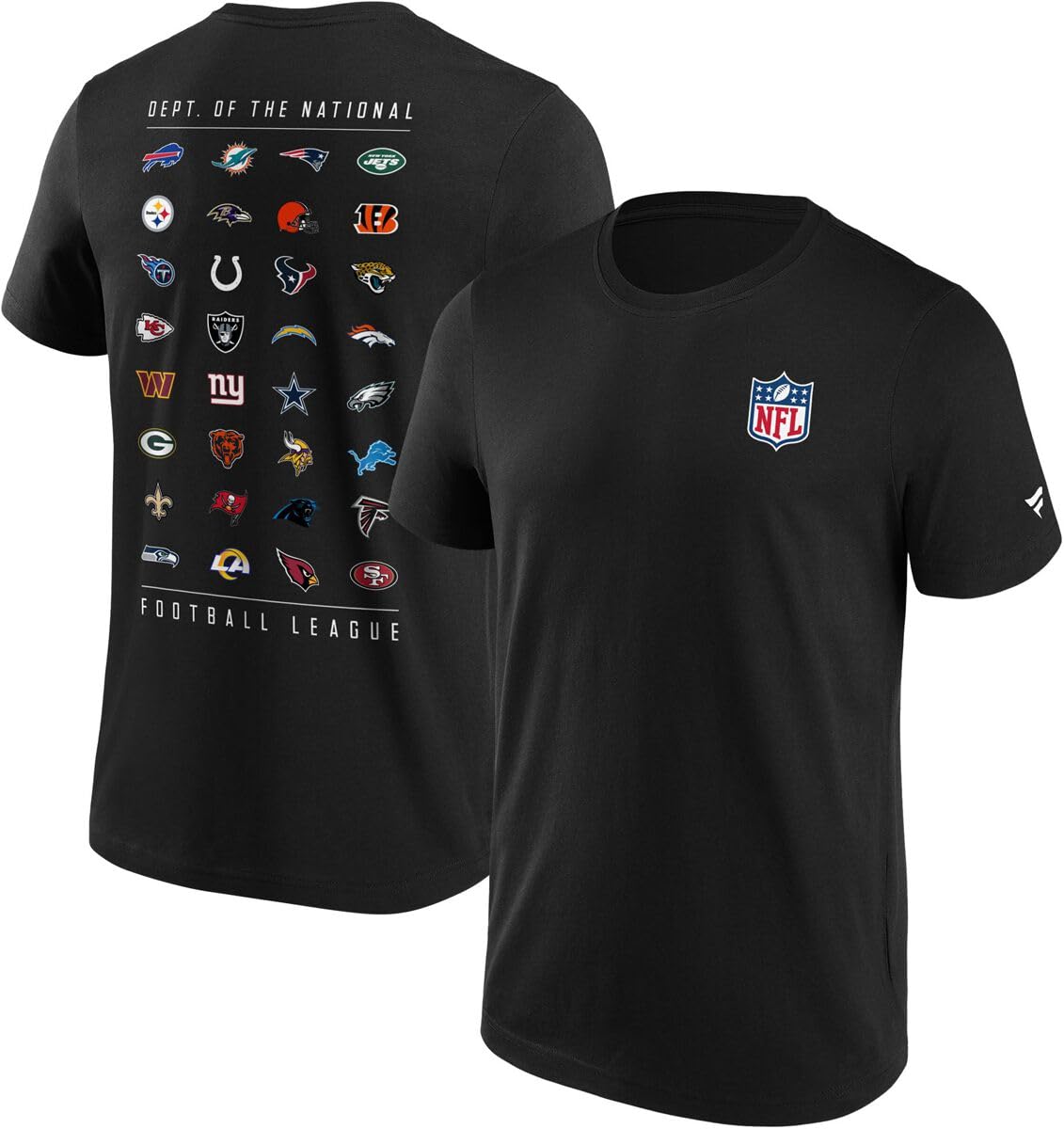 Fanatics NFL All Team Logo Men's T-Shirt Black NFL Sport, black, M