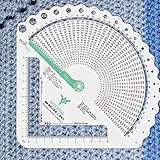 ✅Précis - Le convertisseur de jauge de tricot peut être utilisé pour mesurer un nombre précis de points en fonction de votre préférence de longueur!