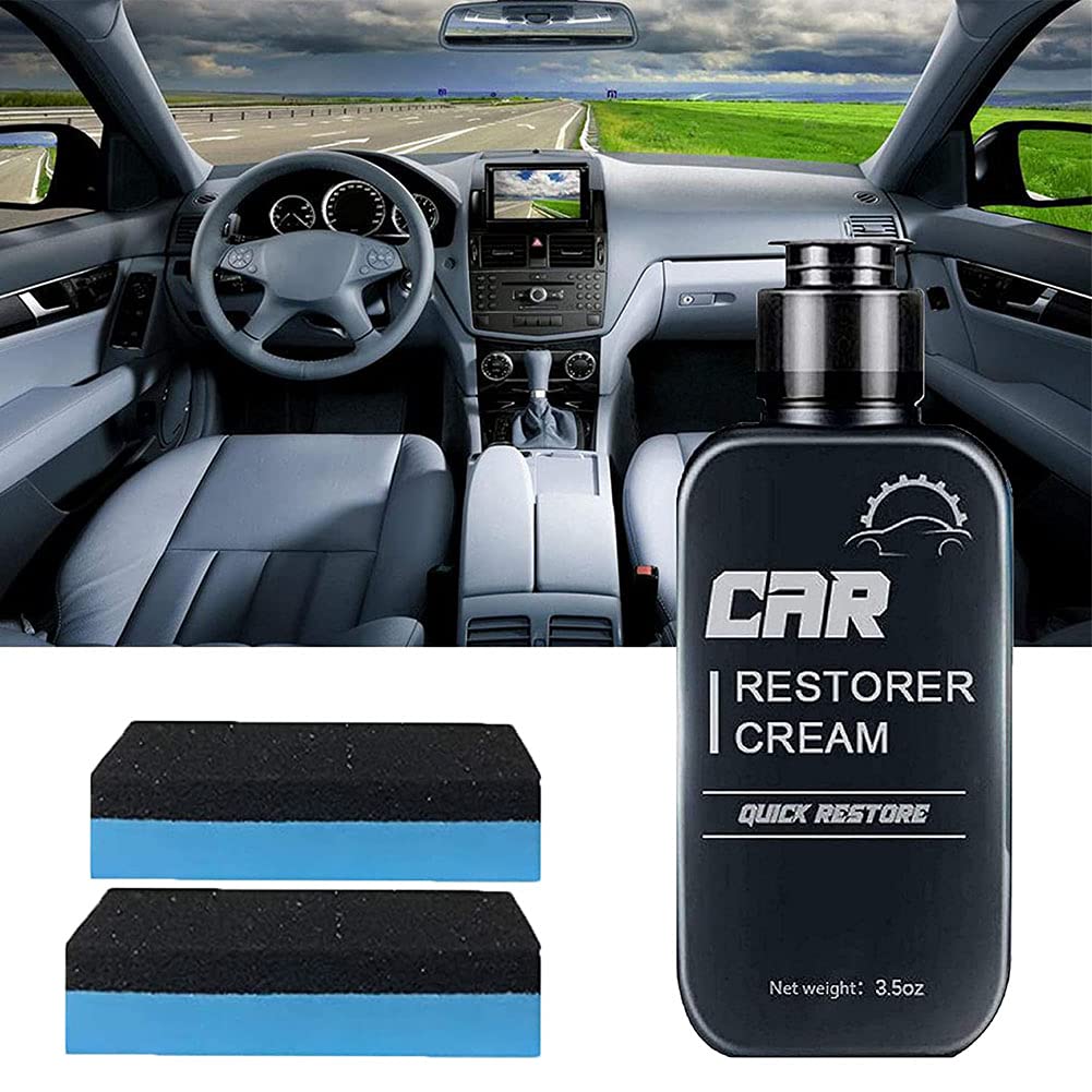 Buy LONGPIN Auto Leather Plastic Refurbishment Paste,Car Restorer Cream