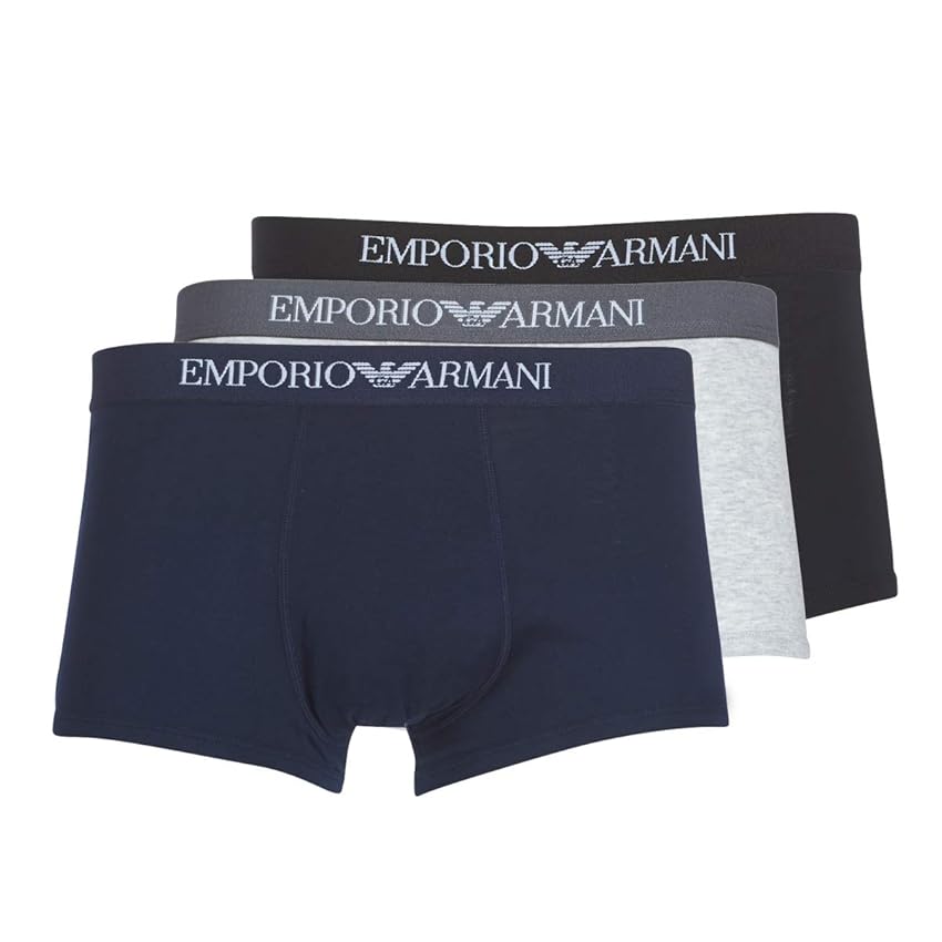 Immagine del prodotto Emporio Armani 3-Pack Boxer Pure Cotton, Boxer, Uomo, Grigio (Marine/Melgrey/Black), M