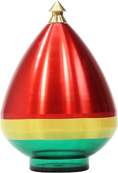 Spintastics Quicksilver Hybrid Bearing Spin Top - Bearing Tip Red and Green