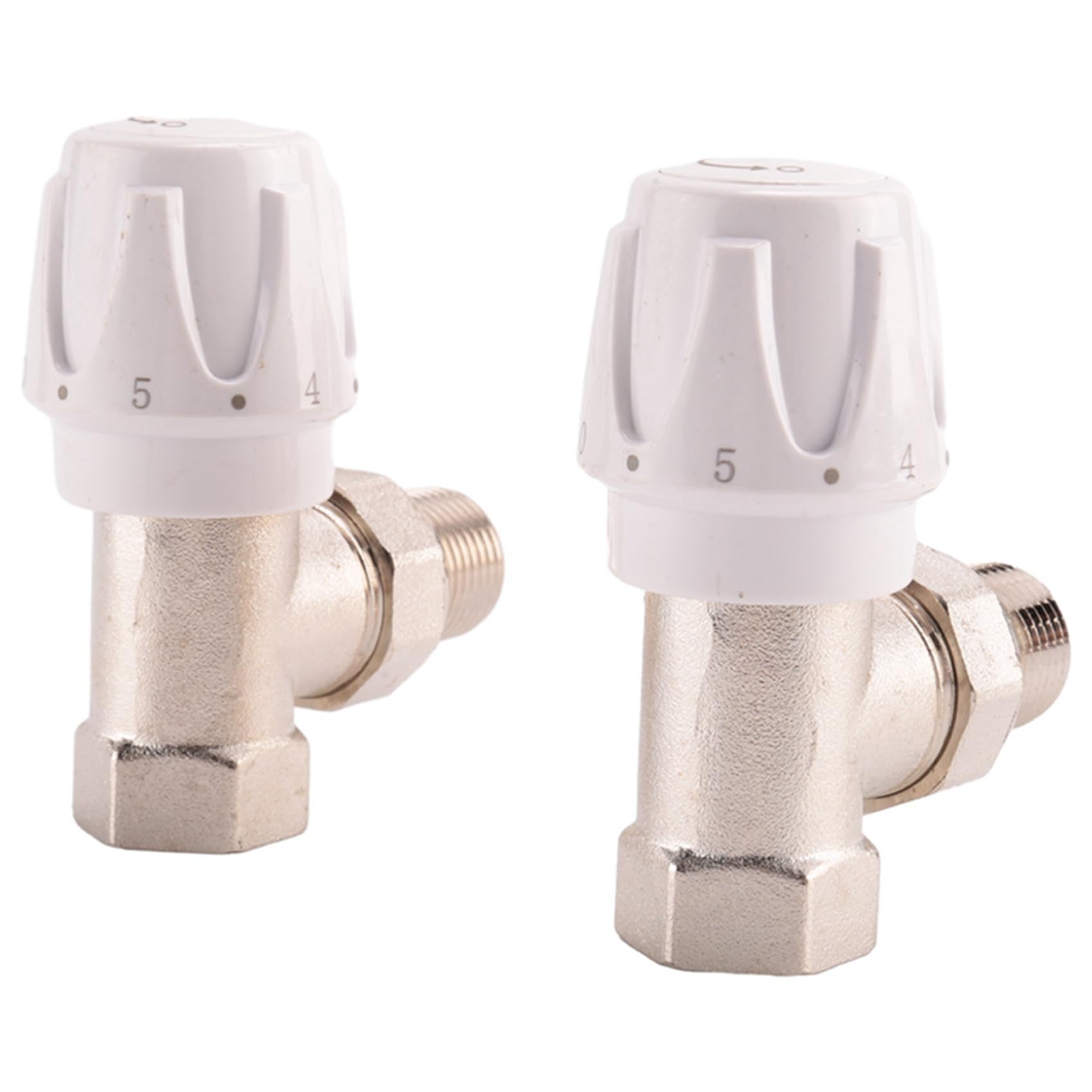 Termostatyczny zawór chłodnicy 10 sztuk seria 15 mm x 1/2 , prosty termostatyczny kąt chłodnicy TRV termostatyczny do domowego biura