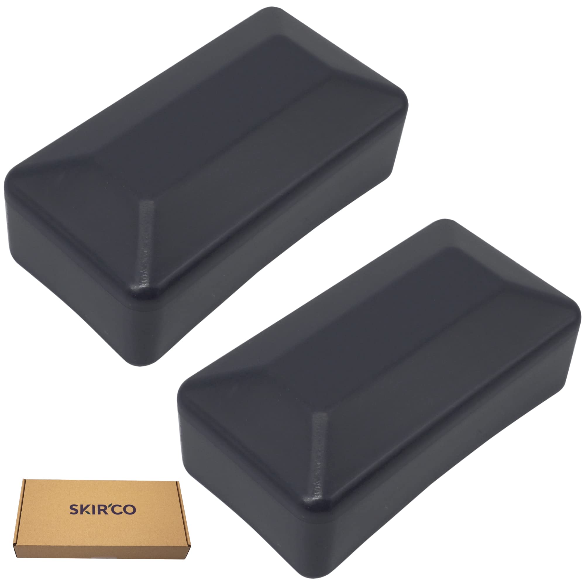 JTDER Lot De 16 Capuchons De Poteau De Clôture En Plastique Noir De 10