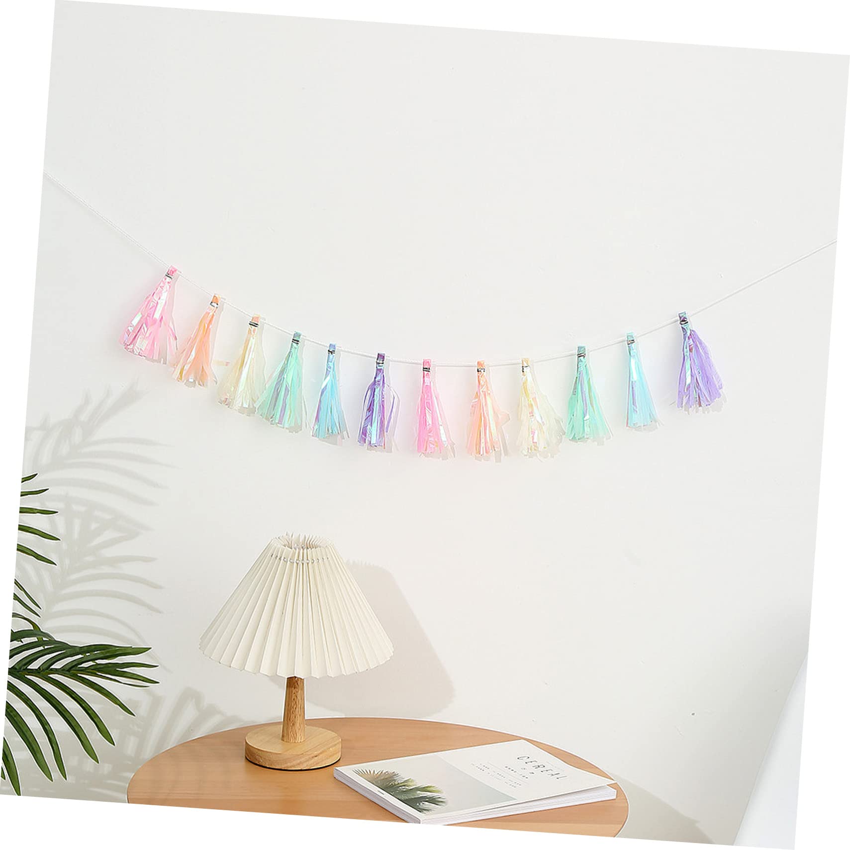 8piezas Guirnalda De Banderines De Decoración De Tassels De Cumpleaños Shower y Navidad y Personalizable