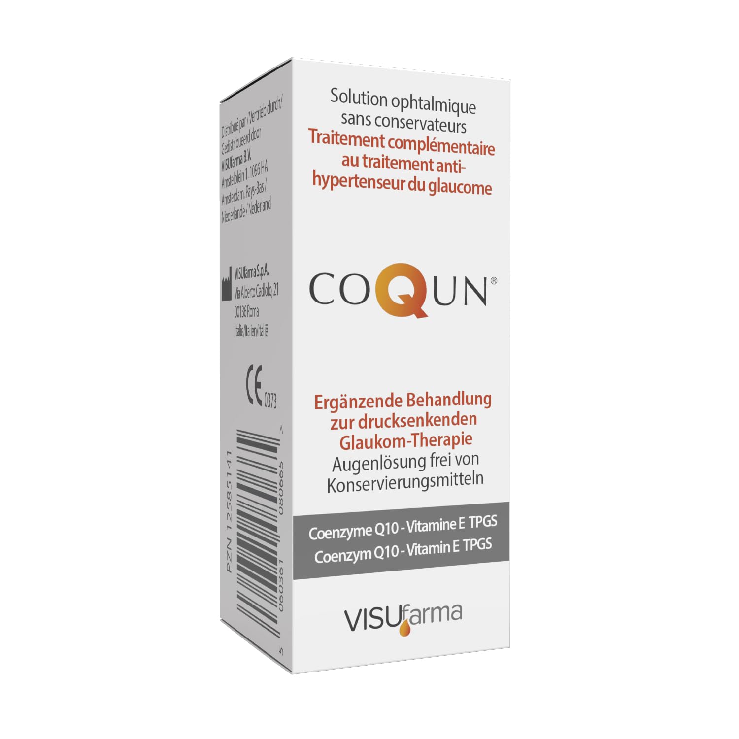 Augentropfen - mit Coenzym Q10 & Vitamin E TPGS - Augentropfen ohne Konservierungsstoffe - auch für Kontaktlinsen geeignet - Ergänzung zu einer bestehenden Glaukomtherapie (10ml)