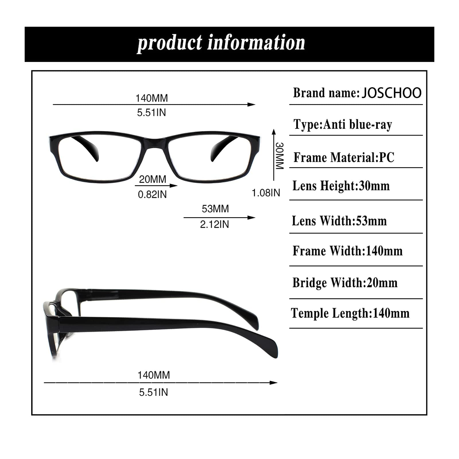 JOSCHOO JOSCHOO Computer Reading Glasses for Women and Men 6 Pack Blue Light Blocking Spring Hinge Readers in use