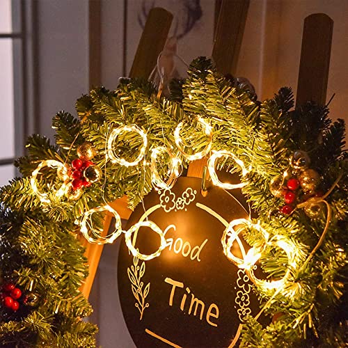 Ehwine 24 Pack Fairy Lights Battery Operated String Lights, Led Fairy Lights For Bedroom 7Ft 20 Led Battery String Lights Waterproof Firefly Lights For Diy Wedding Party Christmas Decor, Warm White #TOP7