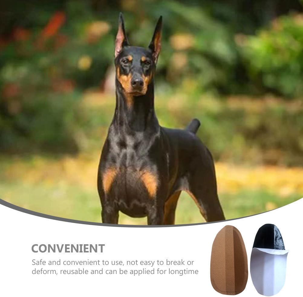 minkissy 1 Pair Puppy Adhesive Tape Stickers, Dog Ear Fixed Holder, Dog Ear Correction Accessory, Dog Ear Stretching Tool, Dog Ear Stretching Tool Kit 8