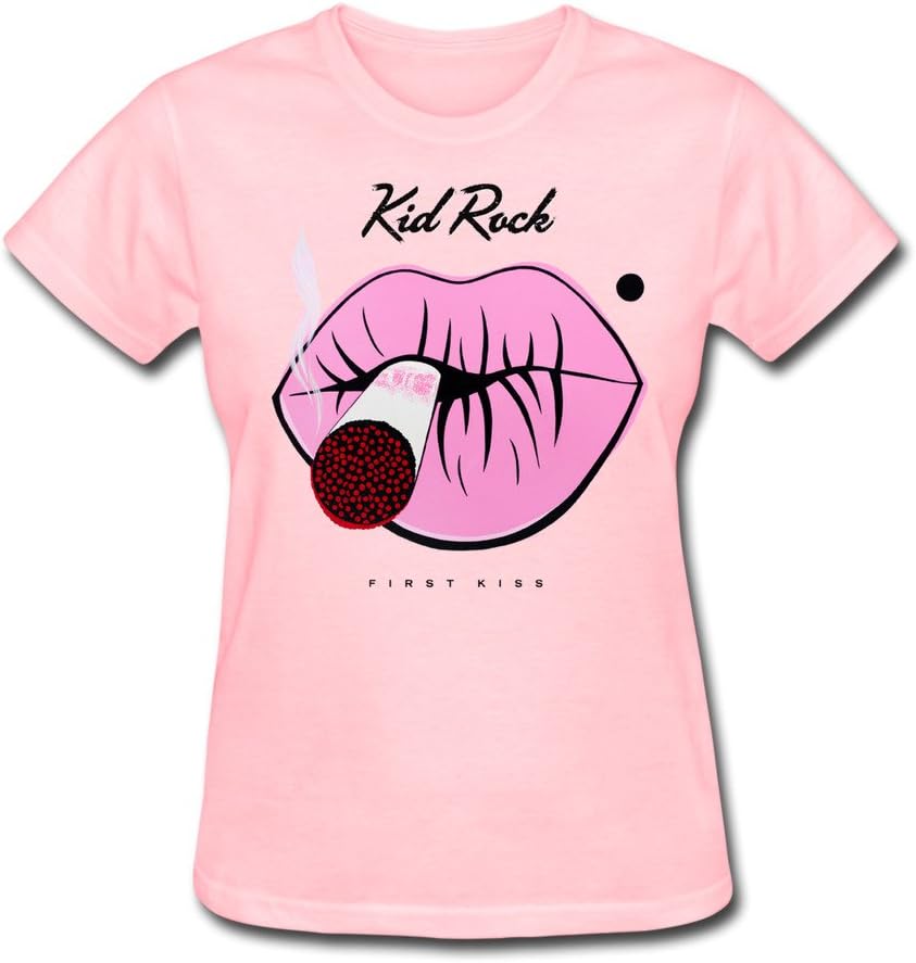 Sept Women's First Kiss Kid Rock T-shirt Pink