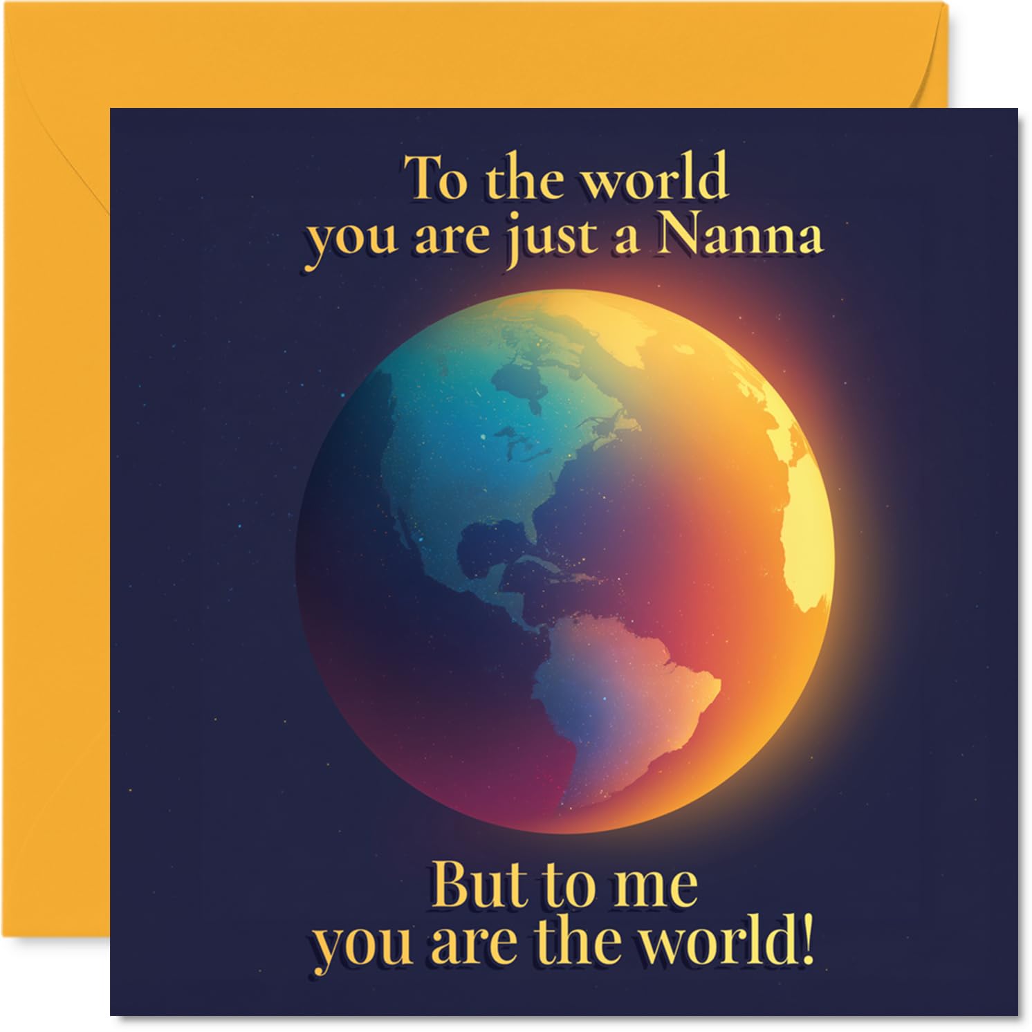 Heartfelt Birthday Card for Nanna, to the World You're Just a Nanna