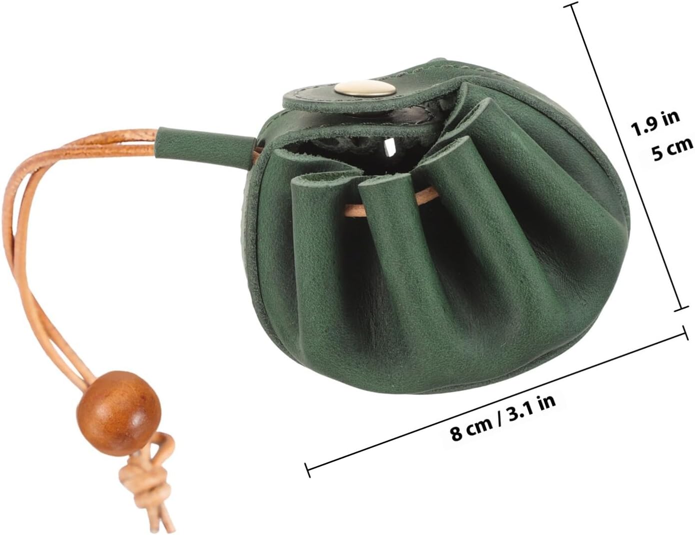 Portable Leather Dice Bag Drawstring Pouch Small Wear-resistant Game Dice Storage Holder for Rpg Players and Tabletop Gaming Accessories
