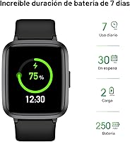 Vista 6 de Reloj de seguimiento de actividad física con monitor de frecuencia cardíaca, rastreador de actividad con podómetro, monitor de sueño, calorías
