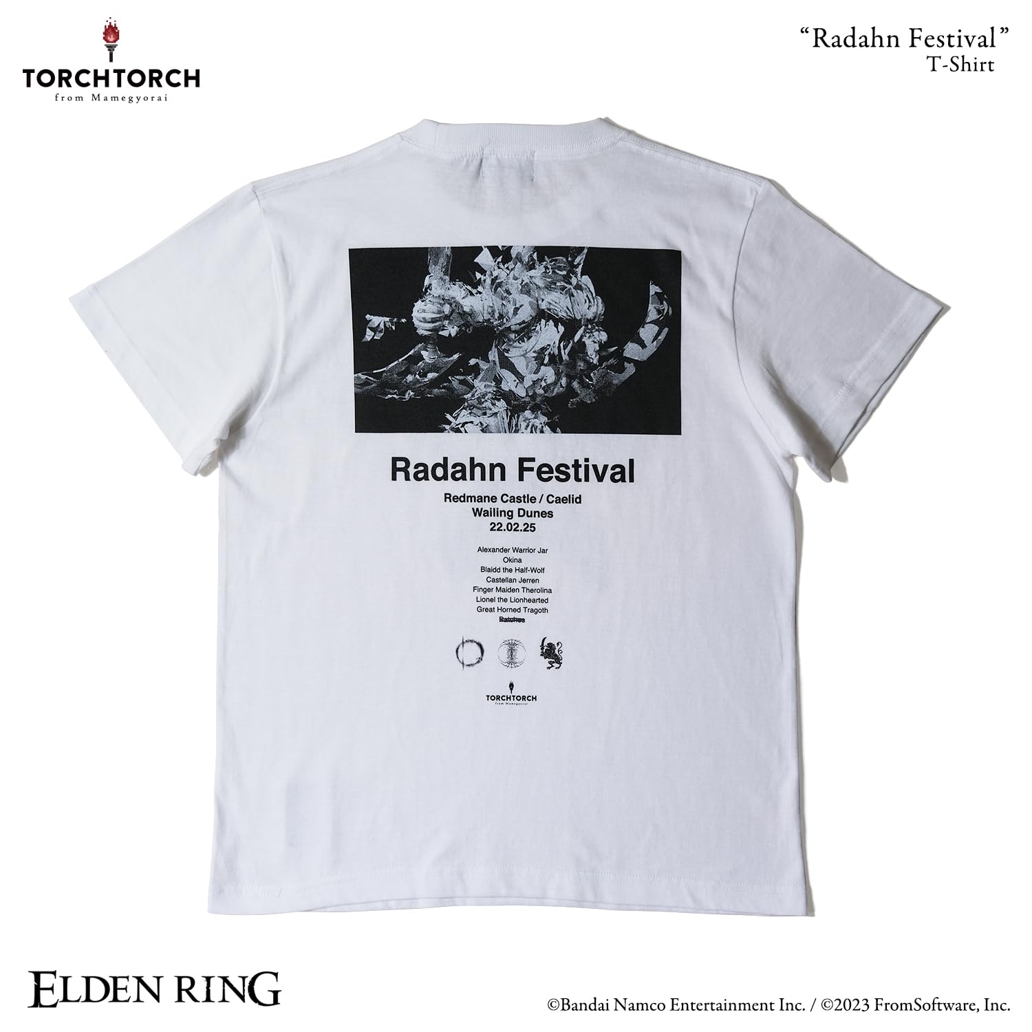 Amazon.co.jp: ELDEN RING × TORCH TORCH ラダーン祭りのTシャツ