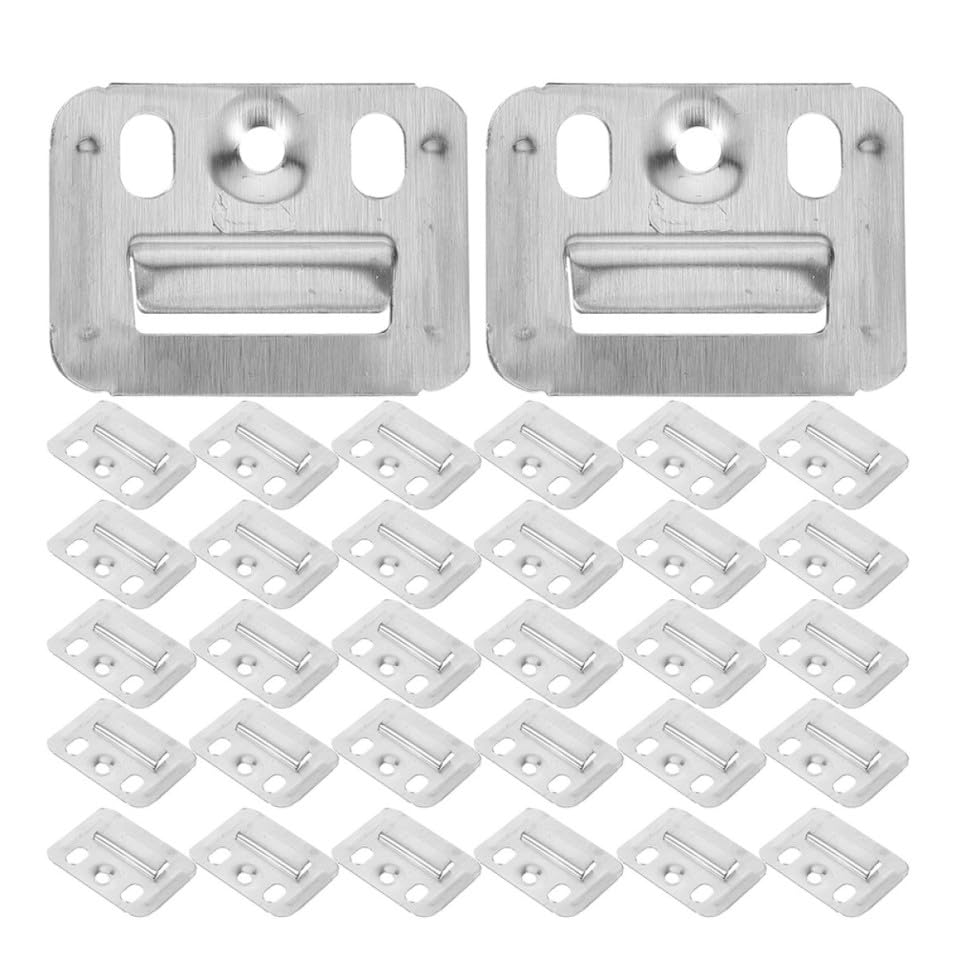 Boucle de meuble en acier inoxydable Adorainbow de 300 pièces argent