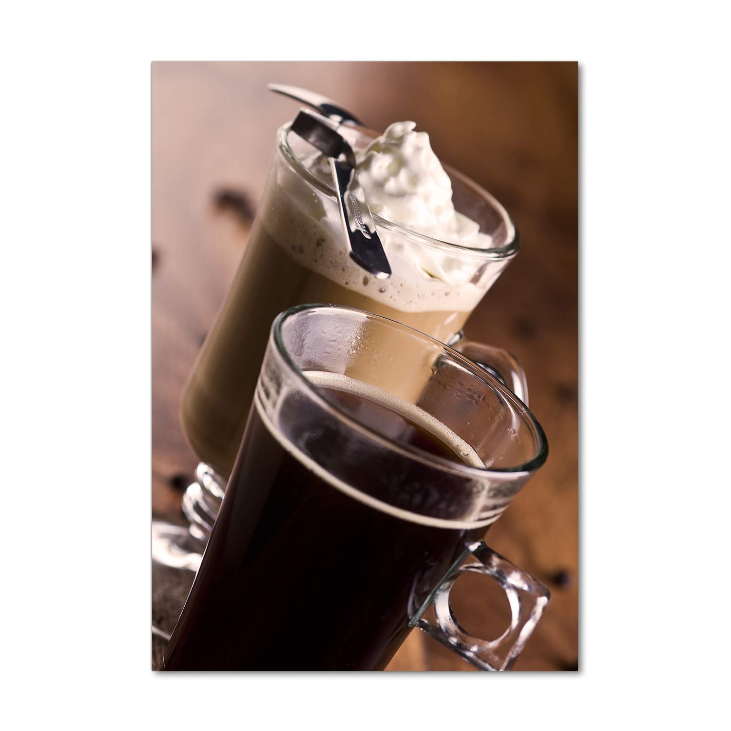 Café Frappe Image sur Verre pour Ambiance Cosy Cuisine - Déco Mural Acrylique Tulup 70x100 cm