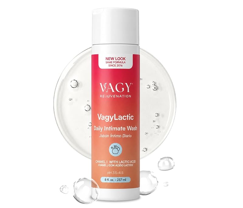 Sabonete líquido íntimo Vagy Rejuvenation Vagy Lactic com ácido lático e calêndula, fragrância Chanel, 236 mL
