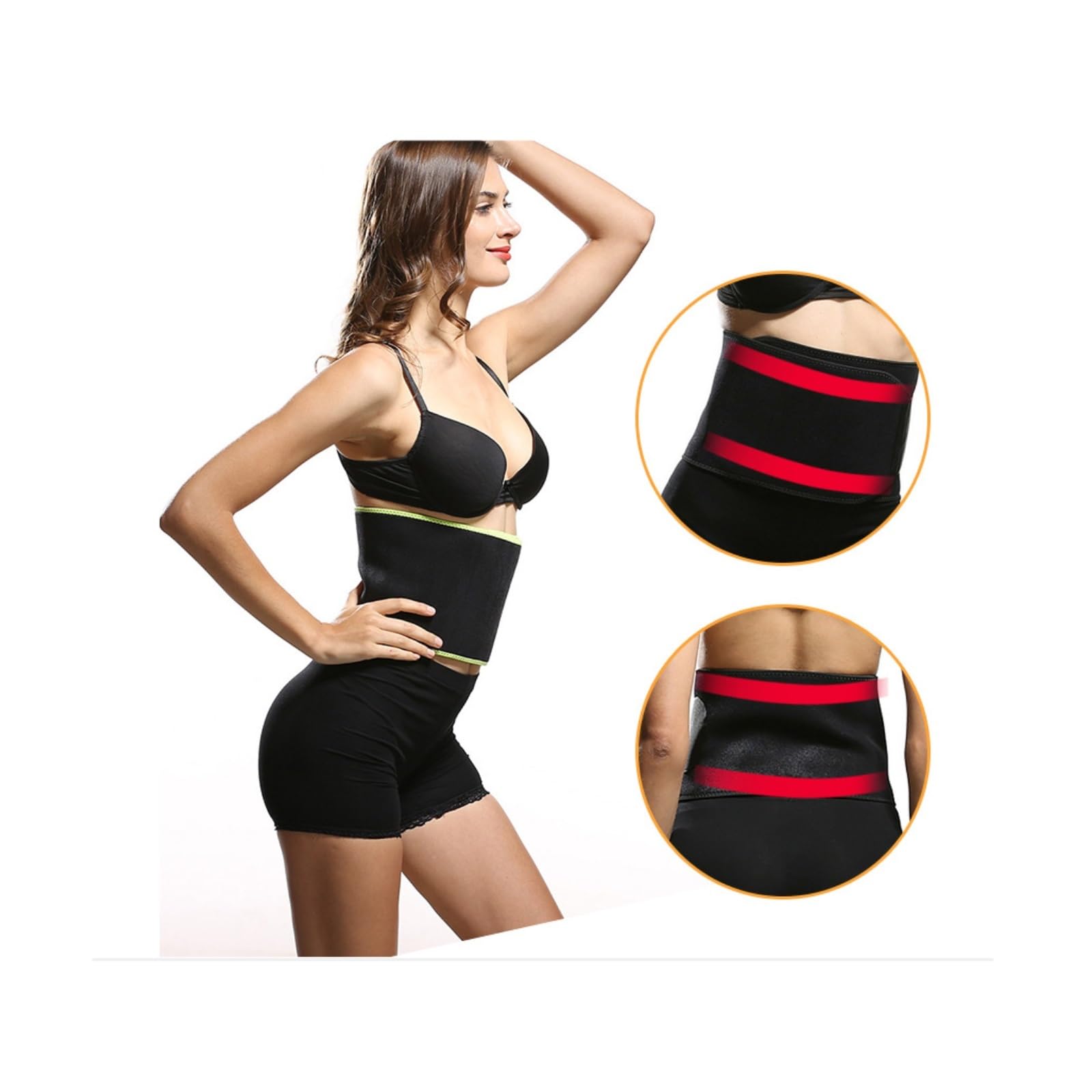 Ceinture Lombaire Réglables Ceinture De Maintien Ajustable for Le Sport, Idéale for L'entraînement Sportif Travail Universel(Black,Large)