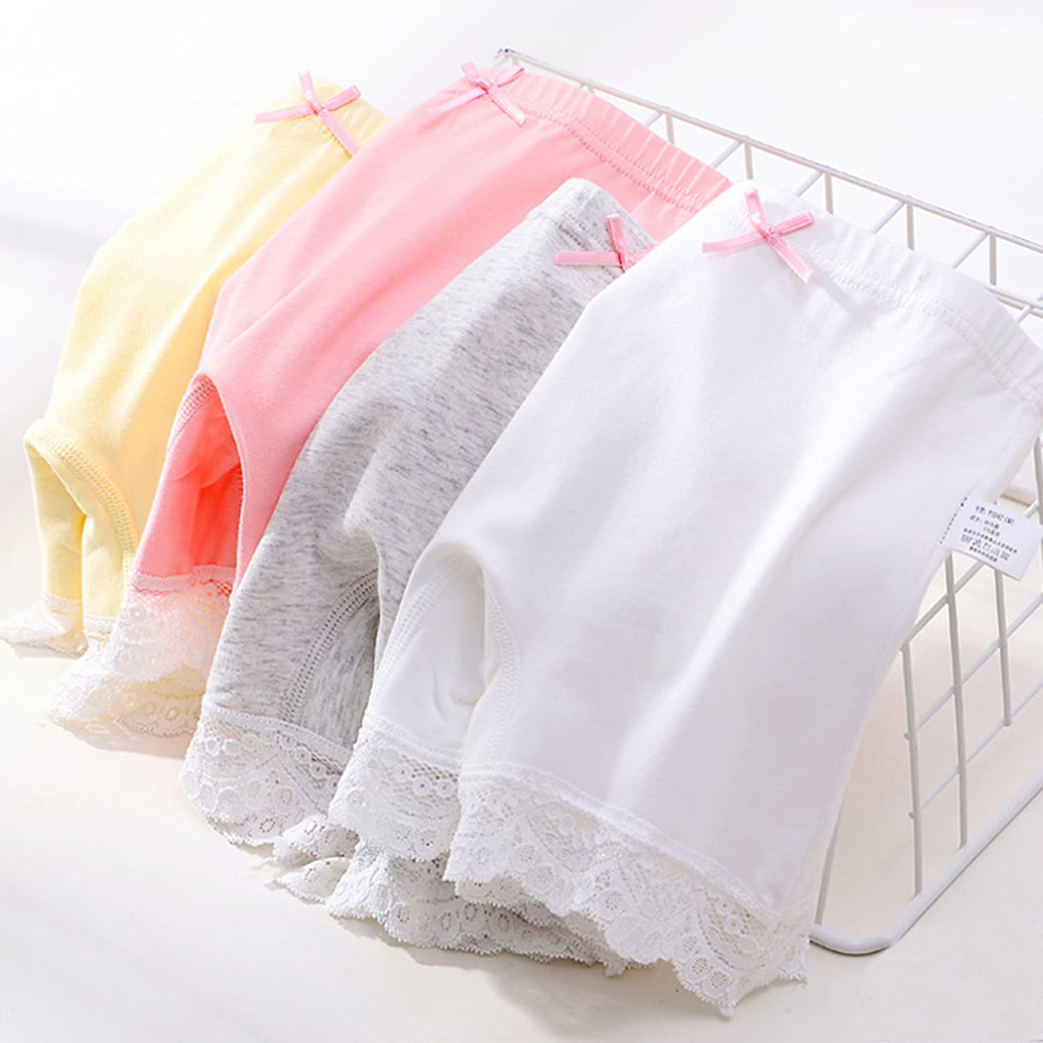 Dentelle Coton Filles sous-Vêtements Boxer Hipster Culotte Culotte Enfants Sécurité Shorts 3-12 Ans