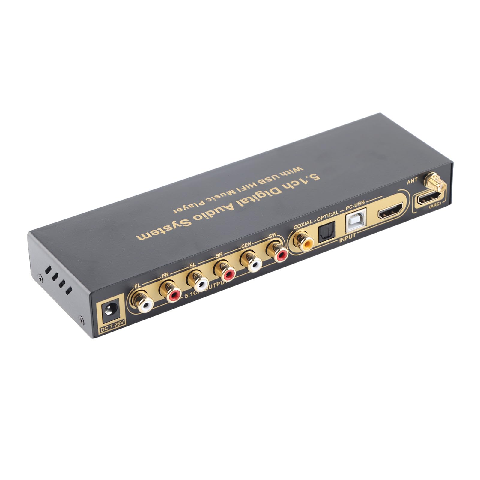 Gugxiom 5.1CH Audio Decoder with Digital Sound Extractor Converter, Support 4Kx2K 1080p 1080i 720p 576p 576i 480p 480i At 24 50 60fs for HD Multimedia Interface ()