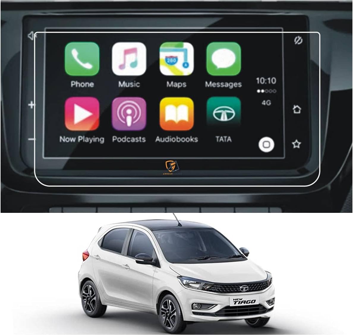Spartan Shield Touch Screen Guard Protector For TATA TIAGO EV (7 Inch ...