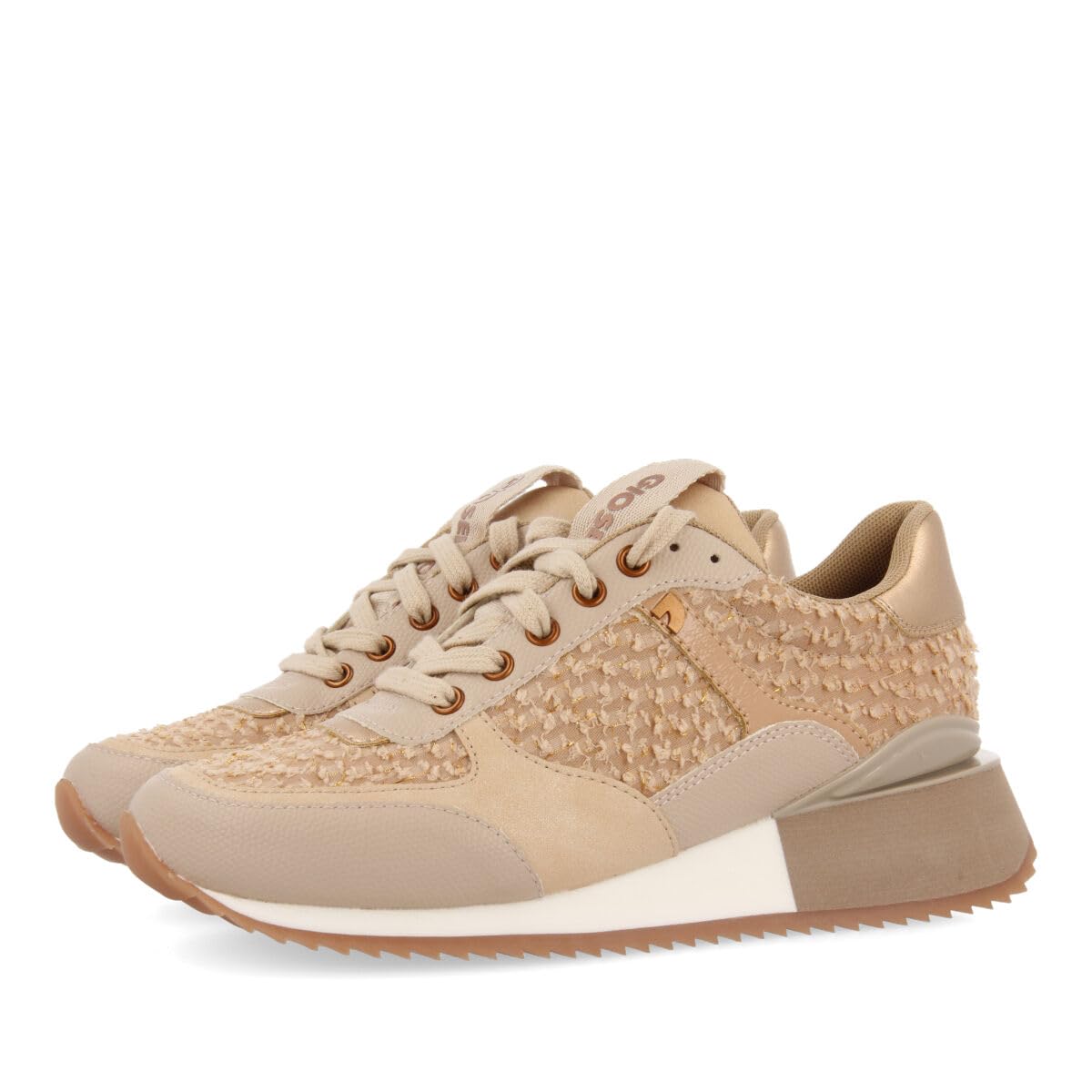 Gioseppo Womens Kamnick Low-Top Sneakers, Beig, 4 UK